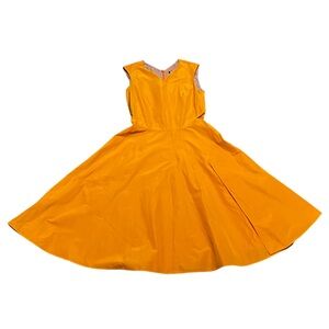 Jil Sander Navy label Orange Dress size US 2